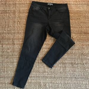 Wit & Wisdom black/grey skinny jeans sz 14